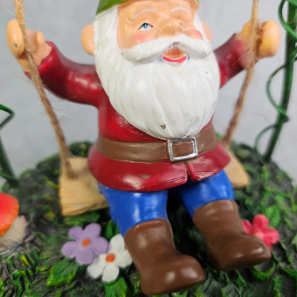 Yankee Candle‎ Gnome Swing Sunflower Tea Light Candle Holder Home Decor READ